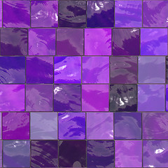 Image showing purple bathroom tiles