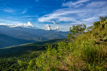 Image showing El Camino Real trail in Barichara. Andes mountains, Colombia.