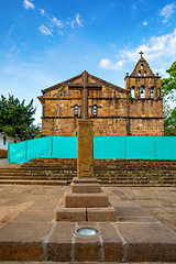 Image showing Santa Barbara Chapel - Capilla de Santa Barbara, Barichara, Colombia