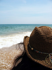 Image showing beach hat