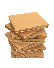 Image showing Stack of cardboard