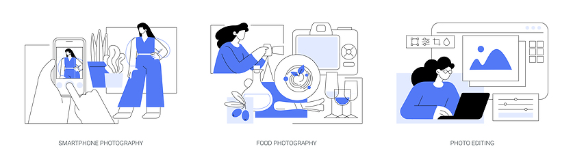 Image showing Photography as a hobby isolated cartoon vector illustrations se