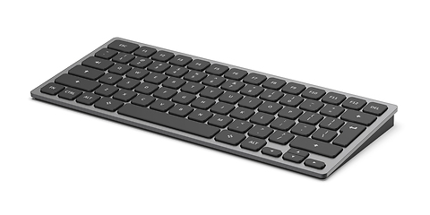 Image showing Wireless aluminum keyboard