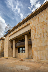 Image showing Palace of Justice of Colombia (Palacio de Justicia de Colombia), building located in Bolivar Square in the city of Bogota