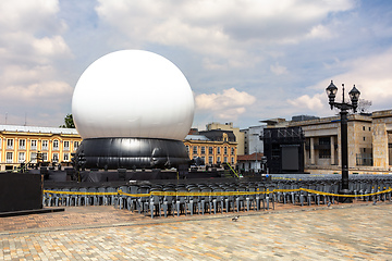 Image showing Impressive dome in the center of the Bogota, Plaza de Bolivar.