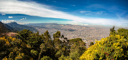 Image showing Cityscape view of Bogota, capital city of Colombia, and one of the largest cities in the world.