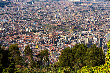 Image showing Cityscape view of Bogota, capital city of Colombia, and one of the largest cities in the world.