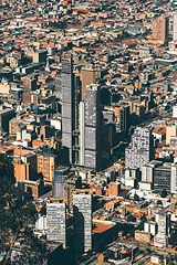 Image showing Cityscape view of Bogota, capital city of Colombia, and one of the largest cities in the world.