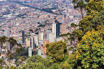 Image showing Cityscape view of Bogota, capital city of Colombia, and one of the largest cities in the world.