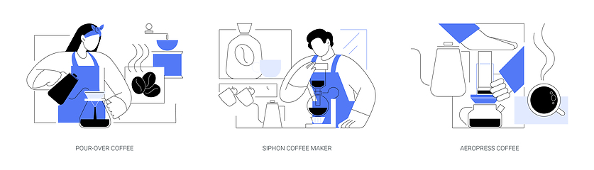 Image showing Specialty coffee isolated cartoon vector illustrations se