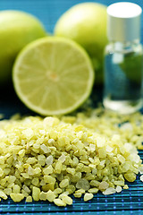 Image showing lime bath salt