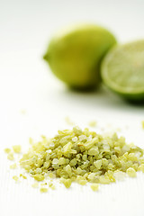 Image showing lime bath salt