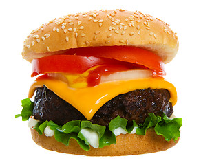 Image showing Juicy burger