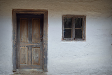 Image showing facade of old traditional transylvanian house