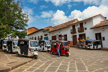 Image showing Heritage town Barichara, beautiful colonial architecture in most beautiful town in Colombia.