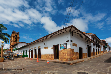 Image showing Heritage town Barichara, beautiful colonial architecture in most beautiful town in Colombia.