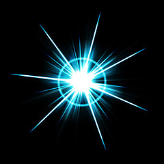 Image showing Bright Lens Flare Burst