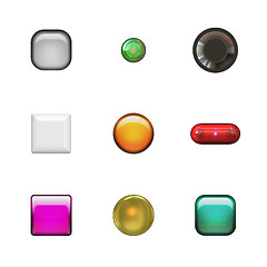 Image showing Glassy Buttons Variety Pack