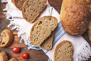 Image showing Homemade sourdough bread