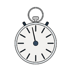 Image showing Icon Of Stopwatch