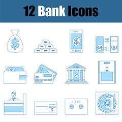 Image showing Bank Icon Set