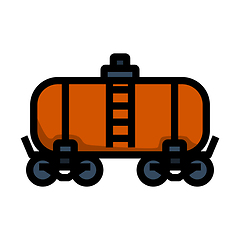 Image showing Oil Railway Tank Icon