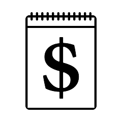 Image showing Dollar Calendar Icon