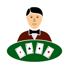 Image showing Casino Dealer Icon