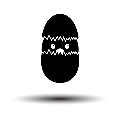 Image showing Easter Chicken In Egg Icon