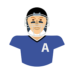 Image showing American Football Player Icon