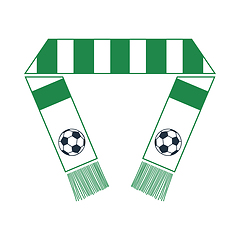 Image showing Football Fans Scarf Icon