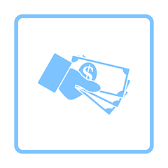 Image showing Hand Holding Money Icon