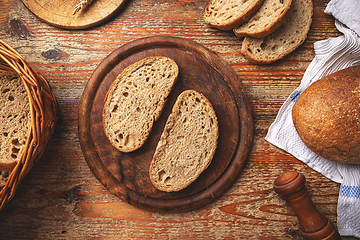 Image showing Artisan sourdough bread