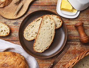 Image showing Sliced homemade bread