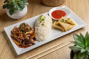Image showing Asian cuisine plate
