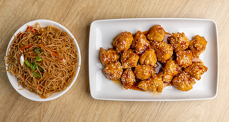 Image showing Delicious sesame chicken