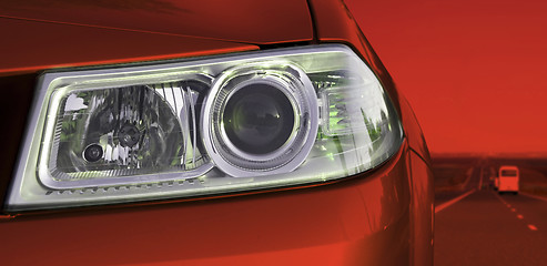 Image showing Car headlight