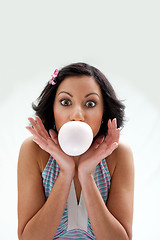 Image showing Bubblegum girl