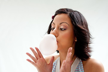 Image showing Bubblegum girl