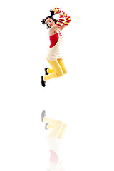 Image showing Jumping girl