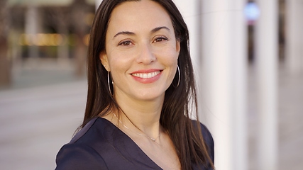 Image showing Elegant Woman at Outdoor Urban Location in Spain