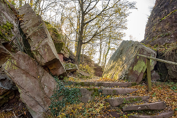 Image showing footpath around Wertheim Castle