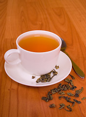 Image showing cup of green tea