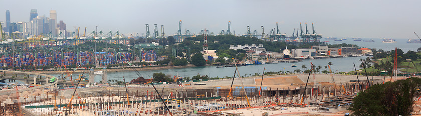 Image showing Harbour And Scyscraper Of Singapore