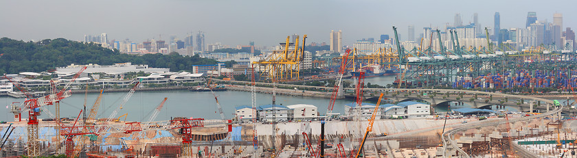 Image showing Harbour And Scyscraper Of Singapore