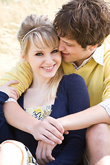 Image showing Young caucasian couple in love