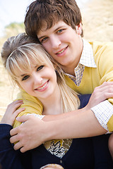 Image showing Young caucasian couple in love 