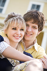 Image showing Young caucasian couple in love