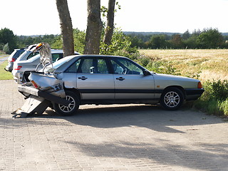 Image showing Wrecked Audi