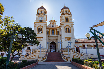 Image showing Church Iglesia de guascas, Guasca, Cundinamarca department, Colombia.